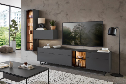WM 2470 von Wöstmann - Sideboard in Lack graphitgrau