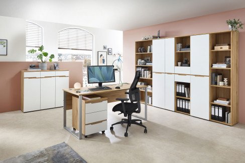 Clyde von Innostyle - Büromöbelset mit höhenverstellbarem Schreibtisch