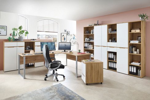 Clyde von Innostyle - Büromöbelset mit höhenverstellbarem Schreibtisch