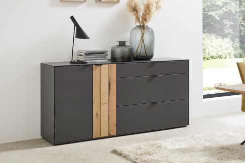 WM 2380 von Wöstmann - Sideboard in Lack graphitgrau