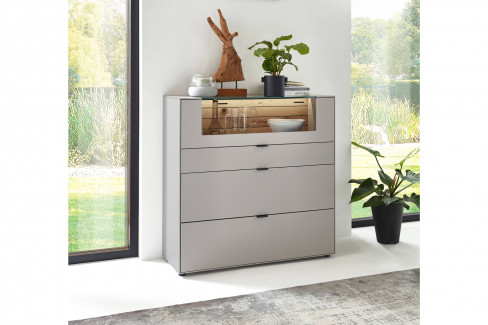 WM 2380 von Wöstmann - Sideboard in Lack graphitgrau