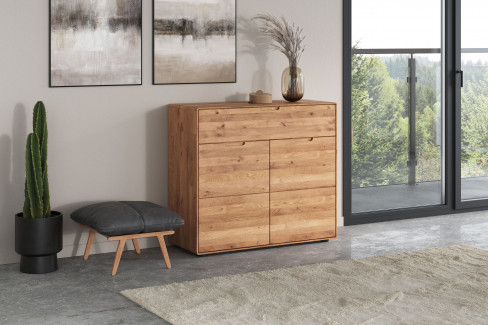 WZ-0663 von GK Möbelvertrieb - Highboard II aus Wildeiche