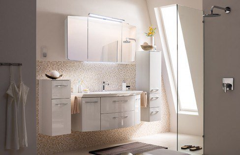 Cassca von Pelipal - Badezimmer in Weiß Hochglanz, 3-teilig
