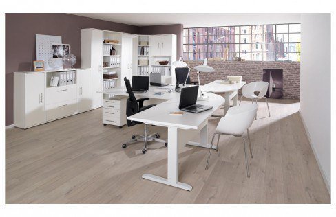 Wellemöbel Büro Combi  6 in Reinweiß. | Möbel Letz - Ihr Online-Shop
