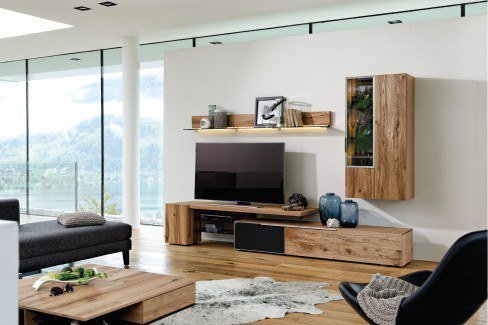 Valpin living von Voglauer - Wohnwand 308 Eiche Altholz