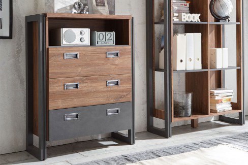 Detroit von IMV Steinheim - Sideboard 9OOMDE51 Stirling Oak