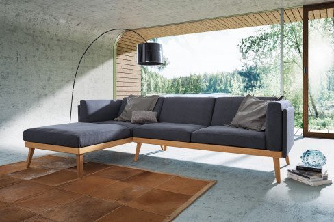 ADA Premium Stockholm Eckcouch in Grau | Möbel Letz - Ihr Online-Shop