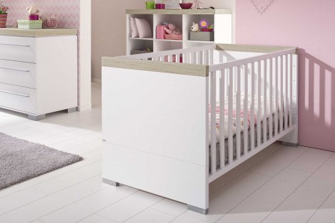Kira von Paidi - Babyzimmer weiß  - Eiche nautik Nachbildung