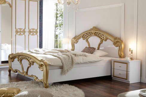 Claudia von POL Power - Schlafzimmer-Set Barock-Stil weiß - gold