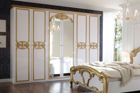 Claudia von POL Power - Schlafzimmer-Set Barock-Stil weiß - gold