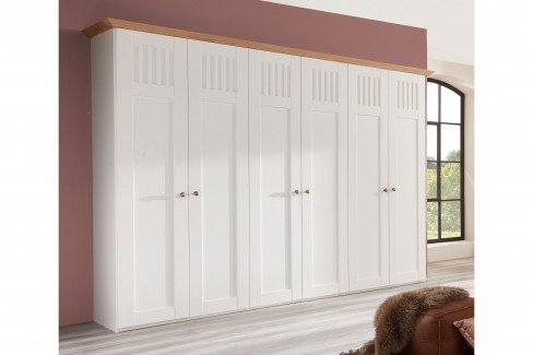 Castellino von Disselkamp - Stollenbett 140x200 cm Lack weiß