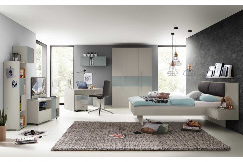 add.on von Röhr-Bush - System-Kleiderschrank 4-türig weiß