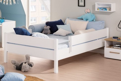 Tiago von Paidi - Himmelbett weiß: Liege mit Baldachin-Aufbau