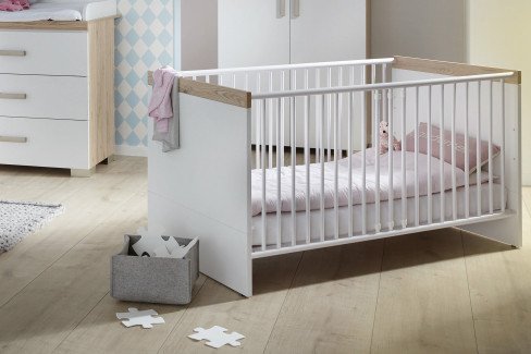 Hilja von Transland® - Babyzimmer-Set: Schrank, Bett & Wickelkommode