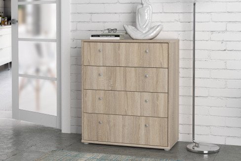 Tempra 2 von Forte - Kommode T2KK10-120 weiß