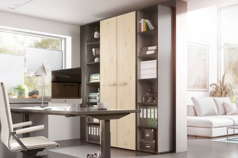 NEWwork von Rudolf - moderner Aktenschrank weiß - hellgrau