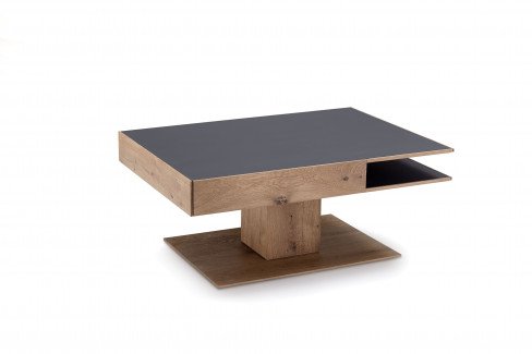 Caya von Hartmann - Wohnwand 24 W Kerneiche gebürstet/ weiß