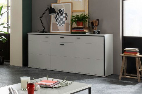 Mori von MCA furniture - Sideboard MOI3FT01 in Weiß