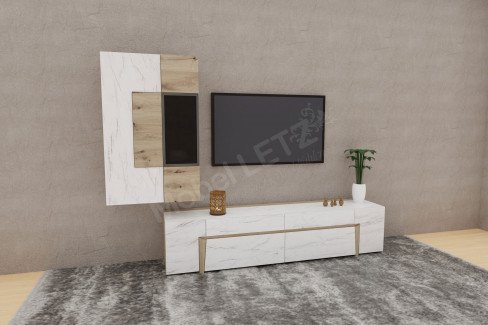 Vtektura living von Voglauer - Highboard Wildeiche rustiko/ Firneis dark