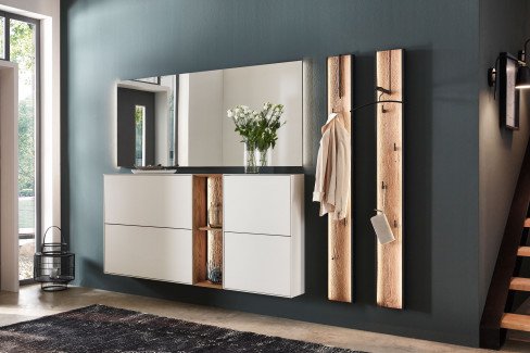 Velko von Hartmann Möbel - Garderobe Kerneiche Umato/ Lack weiß