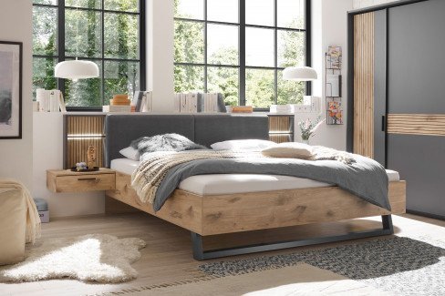 Daria von POL Power - Kombikommode mit Lamellen Viking Oak - graphit