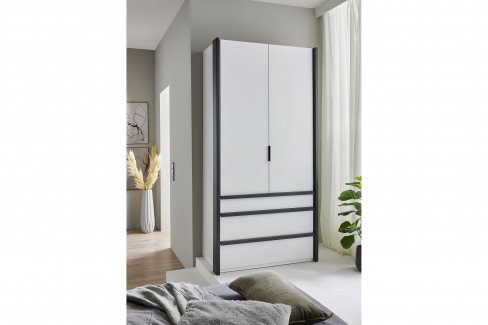 Oxford von Wimex - Falttürenschrank 4-türig weiß