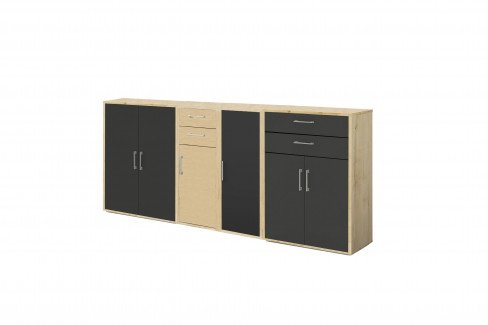 Big Profi Office von Mäusbacher - Highboard mit abschließbaren Türen