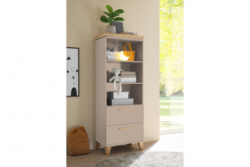 Peppini von BEGABINO - Babybett im Retro-Look Nadelholz kaschmir + Umbauseite