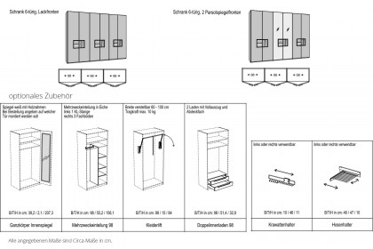 V/lacera sleeping von Voglauer - Schrank Lack taupe - Eiche massiv
