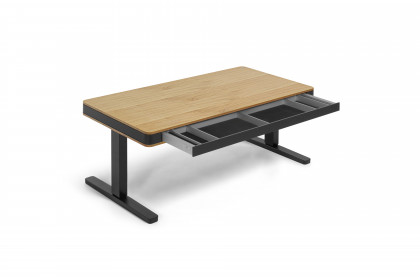 T8 L Exclusive von moll - Kreativtisch mit furnierter Eichenplatte