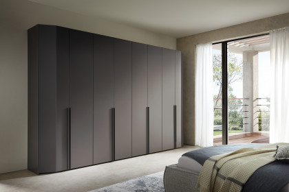 Siena von Rietberger - Kleiderschrank schiefergrau 8-türig