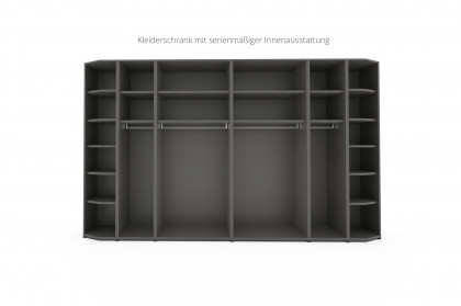Siena von Rietberger - Kleiderschrank schiefergrau 8-türig