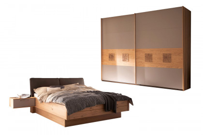 Multiline von SCHÖNER WOHNEN - Schlafzimmer-Set 4-teilig in Balkeneiche - Taupe