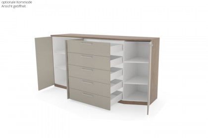 Multiline von SCHÖNER WOHNEN - Schlafzimmer-Set 4-teilig in Balkeneiche - Taupe