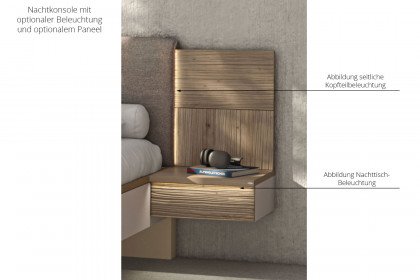 V/lacera sleeping von Voglauer - Schlafzimmer Lack taupe - Wildeiche