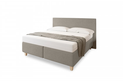 Aktionsbett von Abrilux - Boxspringbett hellgrau
