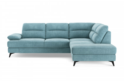 Flavia von COTTA - Eckgarnitur rechts turquoise