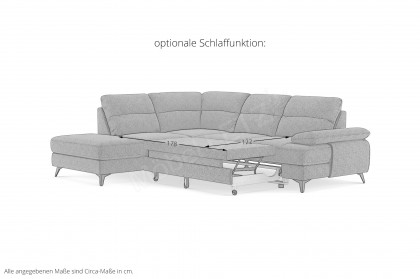 Flavia von COTTA - Polsterecke links graphite
