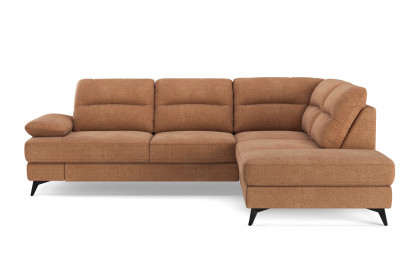 Flavia von COTTA - Polstersofa rechts cognac