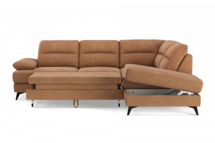 Flavia von COTTA - Polstersofa rechts cognac
