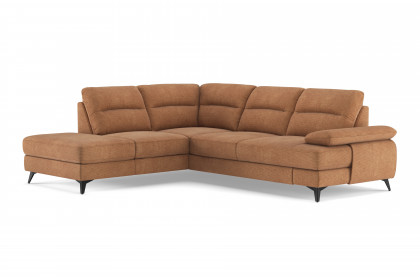 Flavia von COTTA - Polstersofa links cognac
