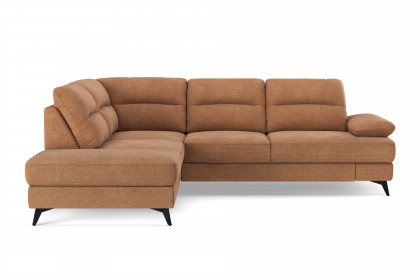 Flavia von COTTA - Polstersofa links cognac