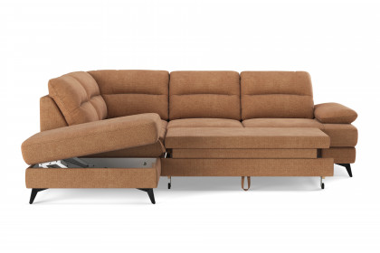 Flavia von COTTA - Polstersofa links cognac