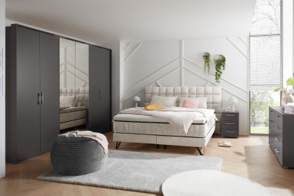 Baldwin von set one by Musterring - Boxspringbett 180 KTC ivory