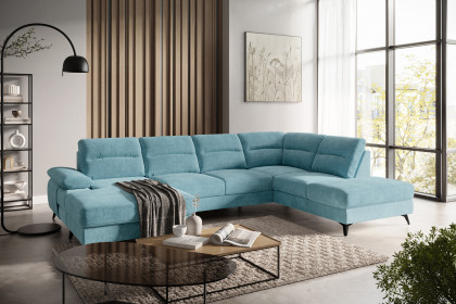 Flavia von COTTA - Wohnlandschaft rechts turquoise