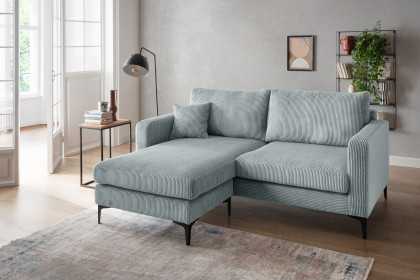 Eliza von Benformato - Ecksofa Ausführung links aqua