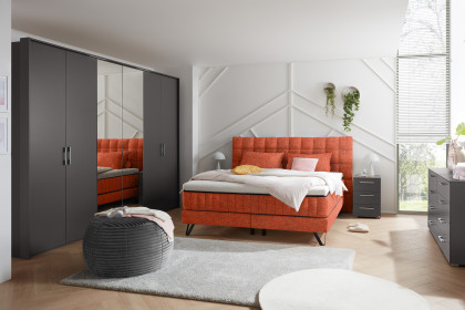 Baldwin von set one by Musterring - Boxspringbett 180 KTC orange