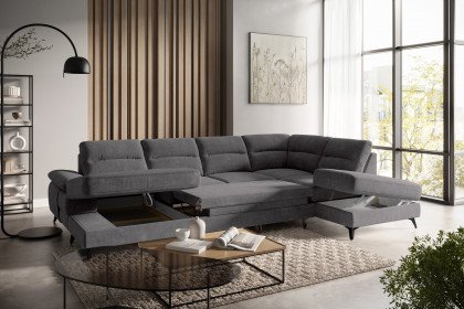 Flavia von COTTA - Couchgarnitur rechts graphite