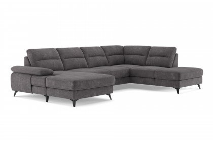 Flavia von COTTA - Couchgarnitur rechts graphite