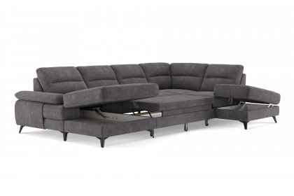 Flavia von COTTA - Couchgarnitur rechts graphite